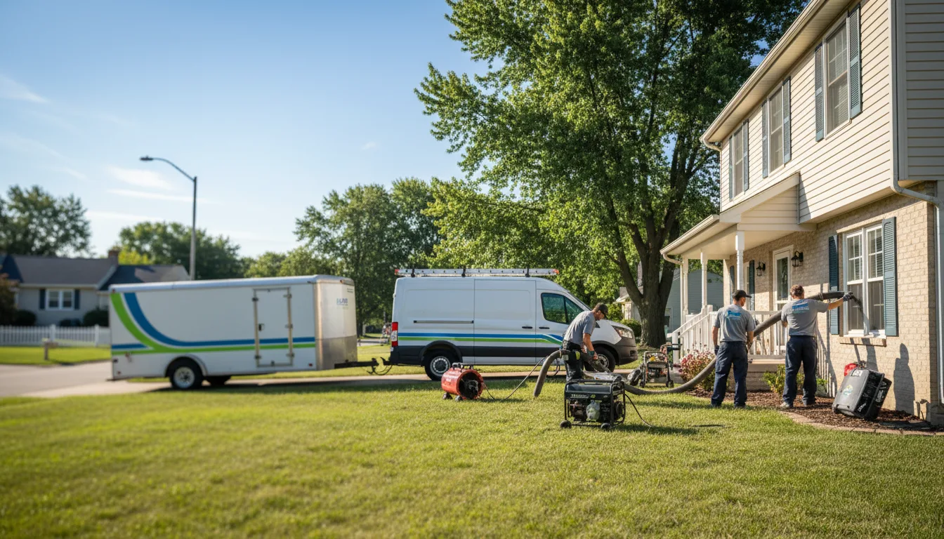 Flooded Basement Restoration And Cleanup With Repair in Asbury, MO near me